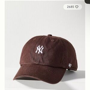 Anthropologie Brown Baseball Cap